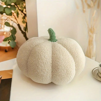 Cozy Pumpkin Plush Throw Pillow - Perfect for Halloween, Thanksgiving & Christmas Decor | Soft Polyester, Hand Wash Only