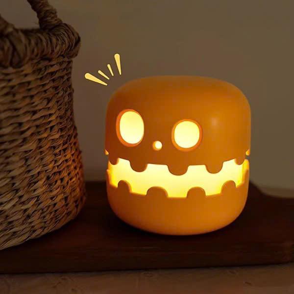 Halloween Pumpkin Lantern Telescopic Portable Compact Decorative Lighting for Trick-or-Treating Kids