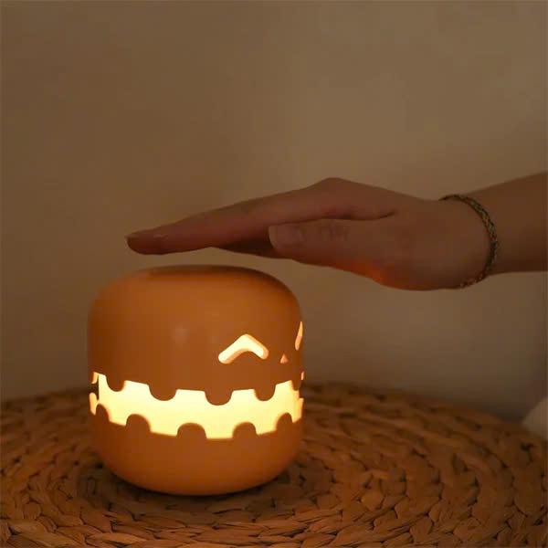 Halloween Pumpkin Lantern Telescopic Portable Compact Decorative Lighting for Trick-or-Treating Kids